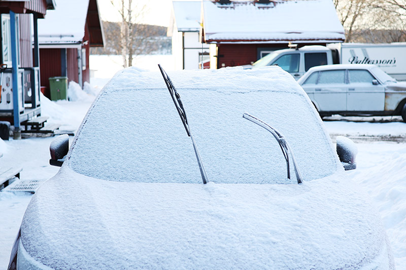vindrutetorkare uppfälda vinter
